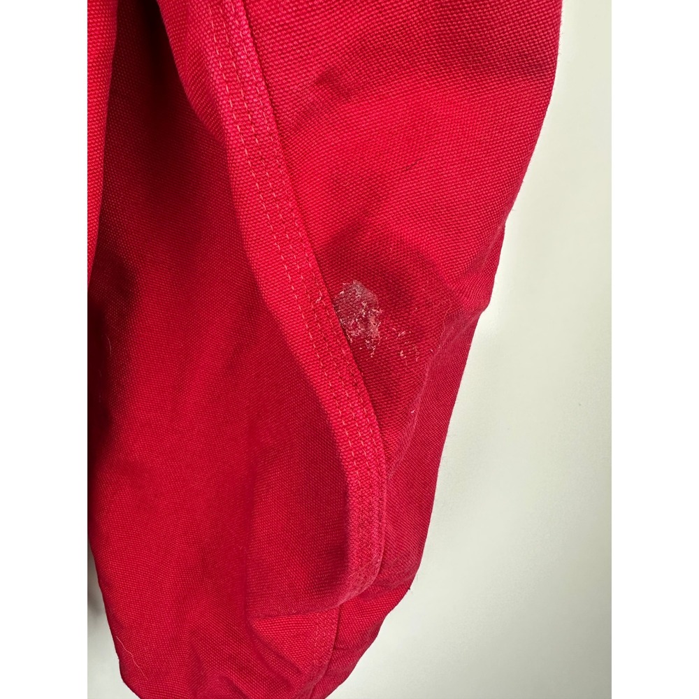 Carhartt Distressed Red Lined Hooded Jacket USA Coat *Company Logo XL Tall - Picture 5 of 15